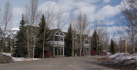 Multi-Family housing with snow on the ground