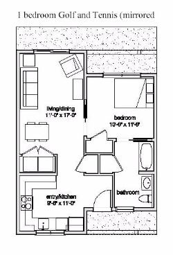 1 bedroom floor plan